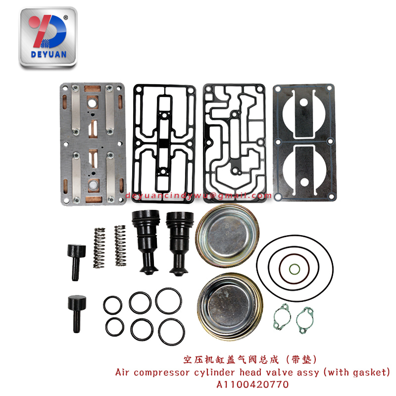 A1100420770 Air Compressor Cylinder Head Valve Assy(with gasket) for Benz 4143